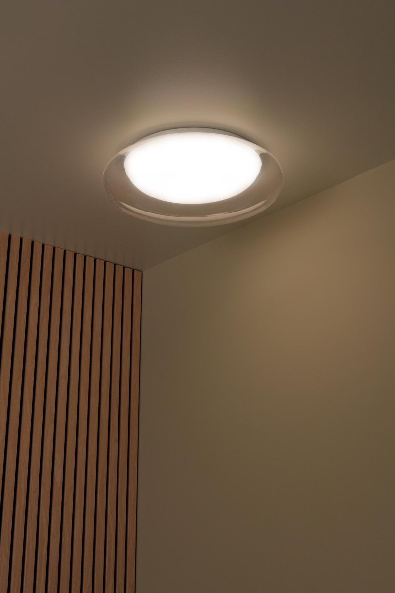 Lucide SKETES - Zapustené stropné svietidlo - Ø 45,7 cm - LED Rozm. - 1x24W 2700K/4000K - Transparent